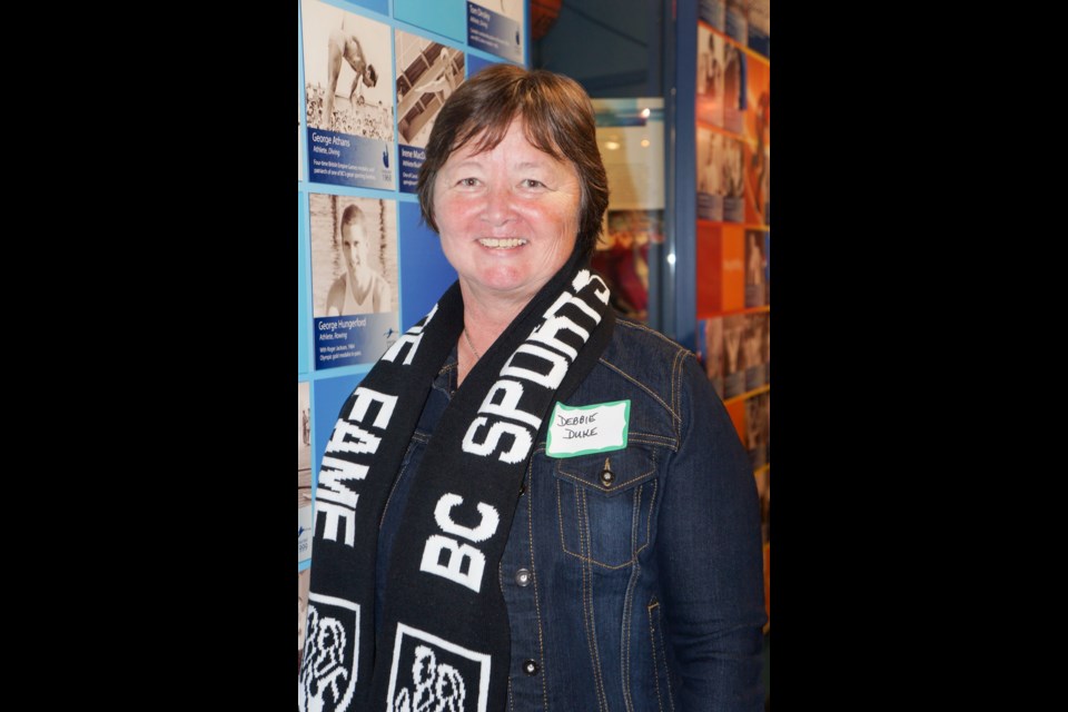 Debbie Duke, of the 1978 Doc's Blues New West softball team. The team was inducted into the B.C. Sports Hall of Fame on Sept. 24.