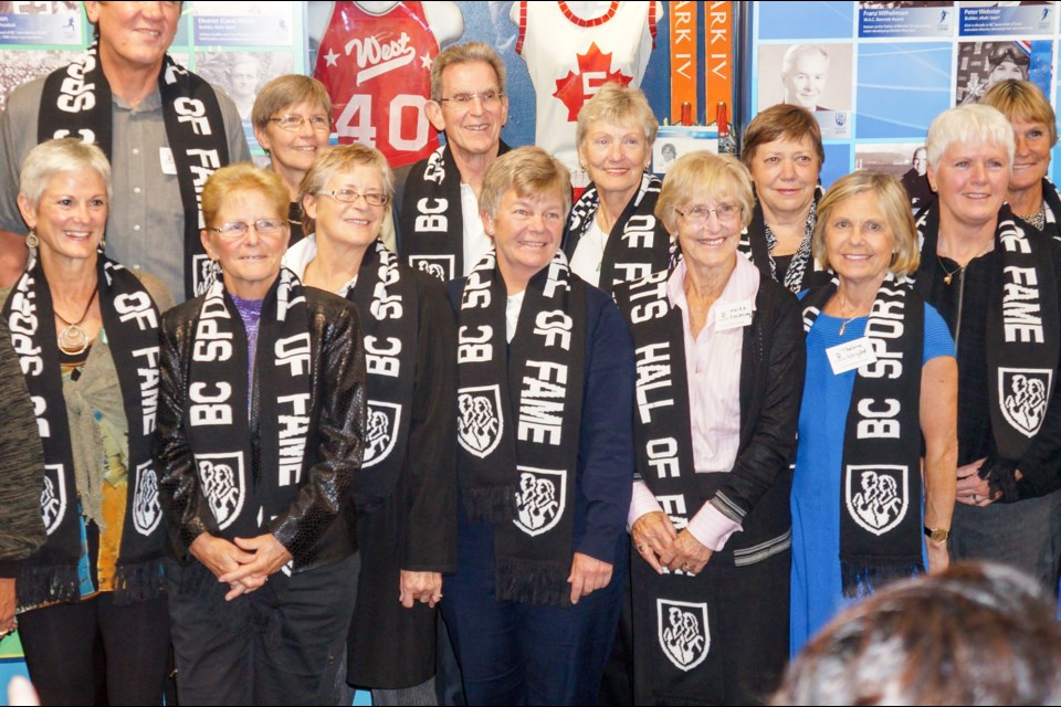 Members of the 1978 Doc's Blues New West softball team. The team was inducted into the B.C. Sports Hall of Fame for 2014 at B.C. Place Sept. 24.