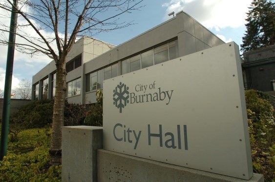 Burnaby City Hall sign