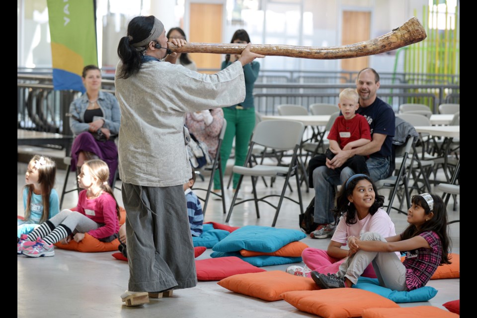 The Dumpsta Dragons perform at River Market as a part of Culture Days.