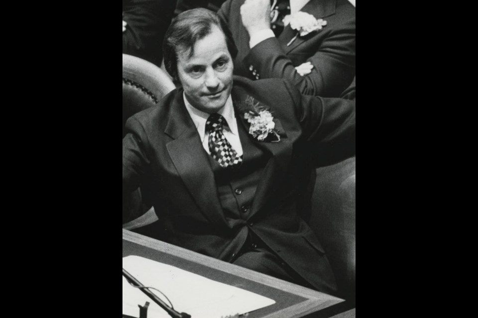 Former B.C. premier Bill Bennett, seen in the legislature in 1977.