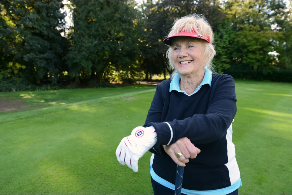 Isabella Brown is still in the swing of things, playing golf at least twice a week at one of the city’s public courses, including Fraserview. Photo Dan Toulgoet