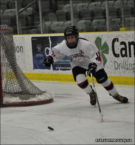 The Chargers won the 鶹Ƶ Saskatchewan Female Hockey League banner after defeating the Springside Lions in two straight games. The Chargers won at Spectra Place 5-4 in Game 1 and took Game 2 by a score of 3-2 in double overtime in Kamsack. If you recognize a friend tag them in our photos at: https://www.facebook.com/EstevanMercury