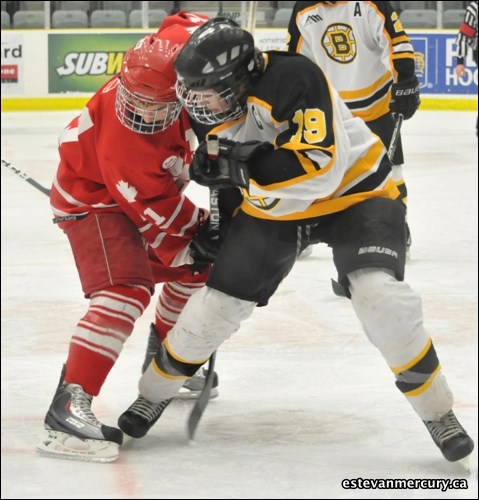 The Estevan Apex Bruins lost 8-4 to the Notre Dame Argos in the provincial two-game total goal series. If you recognize a friend head to our Facebook page and tag them. https://www.facebook.com/EstevanMercury