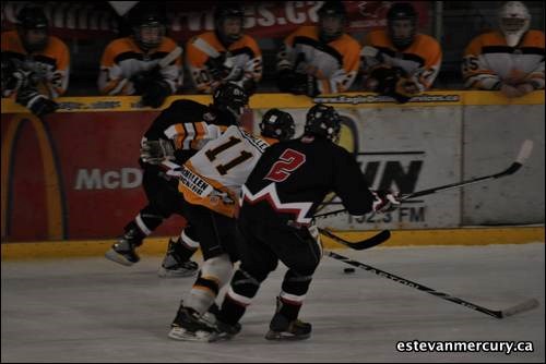 The Estevan Apex Midget AA Bruins take on the Moose Jaw Warriors Friday January 7, at the Civic Auditorium