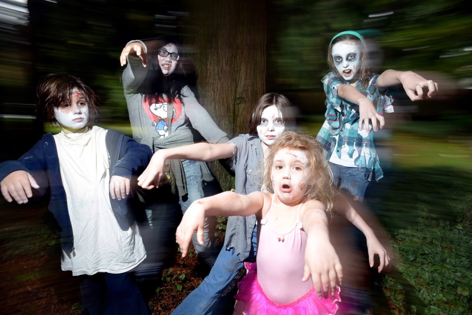 Zombies attacked the Shadbolt Centre on Saturday as part of a community arts program.