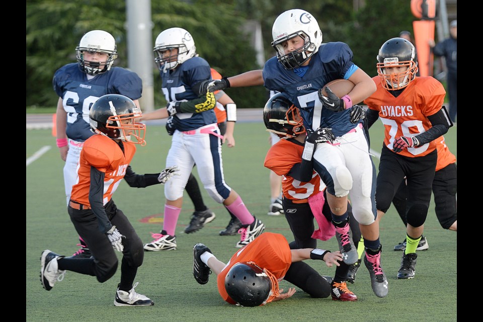 10-26-14
Royal City Hyacks vs Coquitlam Wildcats at Mercer Stadium.
Photo: Jennifer Gauthier