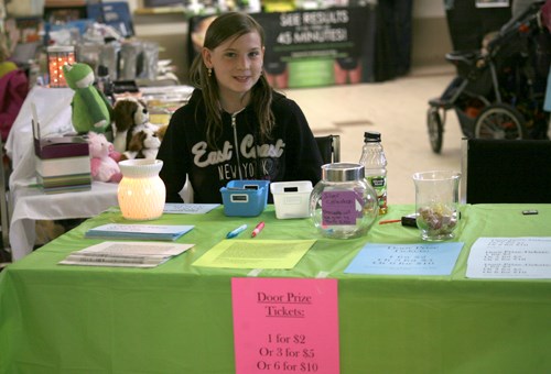 Raffle tickets were sold at the spring Marketplace on Saturday. All proceeds from the raffle will be going to the baby Nixon fund.