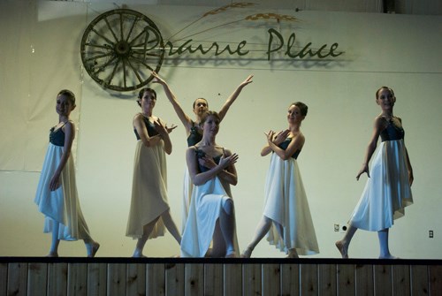 Hanah Coffey, Megan Reaves, Destiny Riddel, Kennedy Turgeon, Brooke Valentine, and Quinn Wilton performed their senior ballet to &#8220;One Man&#8217;s Dream.&#8221; This dance having brought them two second place finishes and a first in competitions this year.