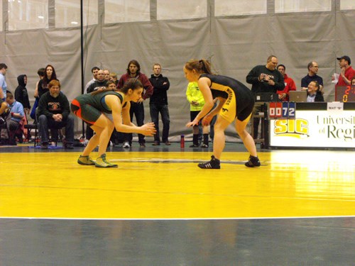 Undefeated during the SHSAA Provincial Wrestling Championships, Tianna Kennet of Manor won gold in the 56 kg category with a first round pin in the gold medal match. She is currently taking in competition at the 2013 Cadet/Juvenile National Championships being held in Saskatoon from April 4 to April 7.