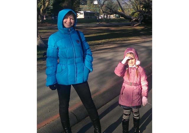 Alexandra Megynskaya and her daughter are having fun settling into life in Richmond