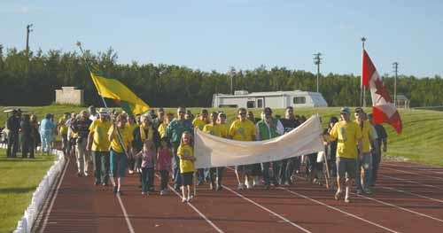 The Parkland Unit of the Canadian Cancer Society hosted a Relay for Life event starting at 7:00 p.m. Friday, going through the night until 7:00 a.m. Saturday. The event took place outside at Century Field. Relay for Life is a 12-hour walk to celebrate those who have survived cancer, remember those who haven&#8217;t and to fight back by raising funds for cancer research.