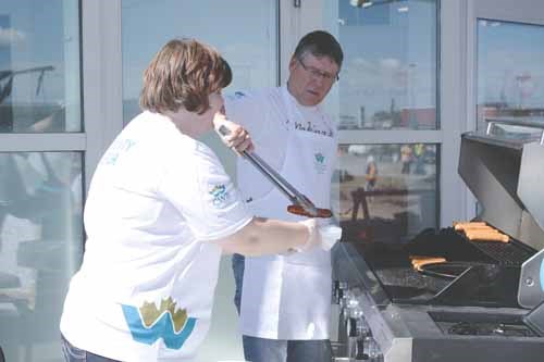 Canadian Western Bank raised $454 for Big Brothers and Sisters of Yorkton and Area during a barbecue at Superstore September 5. This will go along with the 1/8th of a percent of all &#8220;Greater Interest&#8221; GIC&#8217;s sold in Sept and October. Last year the GIC program raised an additional $6,532.