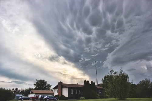 Mammatus Clouds in the afternoon of Aug. 17 right over the farm outside of Wroxton.

When I&#8217;m out Live Streaming severe weather, one can watch from the website TVNweather.com as well as from your Smartphone with the FREE TVN Weather App for both Andriod and IOS.

Check out current and past storm photo galleries, see my latest youtube videos or tune in on the action with a live stream when I am out out chasing - all at:
www.yorktonstormhunter.com