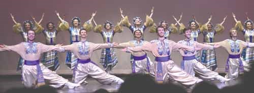 Edmonton&#8217;s Shumka Ukrainian Dancers thrilled a Yorkton audience at Yorkton Regional High School&#8217;s Anne Portnuff Theatre Sunday evening.