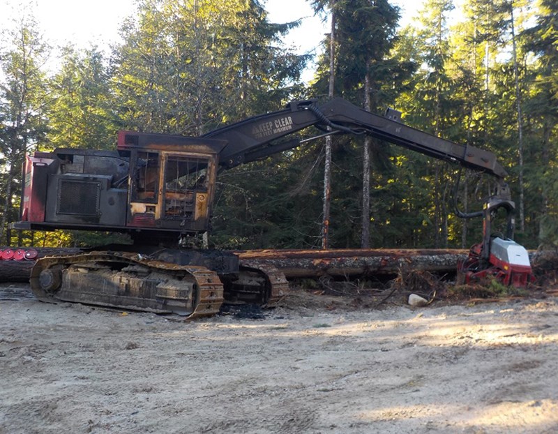 Torched logging equipment