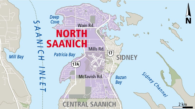 north saanich map