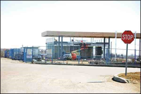 This is some of the building activity seen going on in North Battleford last Friday afternoon, as a number of major construction projects are under way. The projects include the Battlefords and District Co-op&#8217;s gas bar and convenience store near Walmart; the Northwest Community Futures building near Frontier Mall; and the new Shine Ur Ride car and truck wash in the north end on 99th Street. The three projects are among several cited as boosting the building permit values in North Battleford during early 2014.