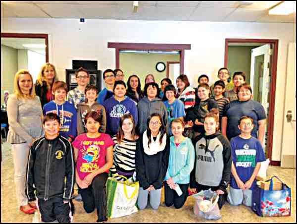 Students at Lawrence participated in a 30-hour famine Feb. 27 and 28. Word Vision&#8217;s 30-hour famine is a fundraising and awareness activity focusing on the challenges surrounding world hunger. Leading the students in their participation in the activity was their teacher Jill Chenard.