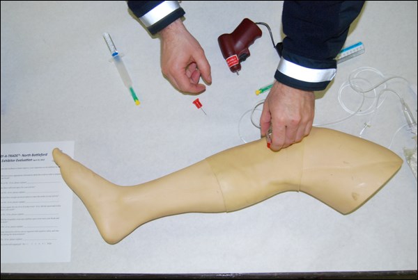 The Ambulance table at the interactive career fair.
