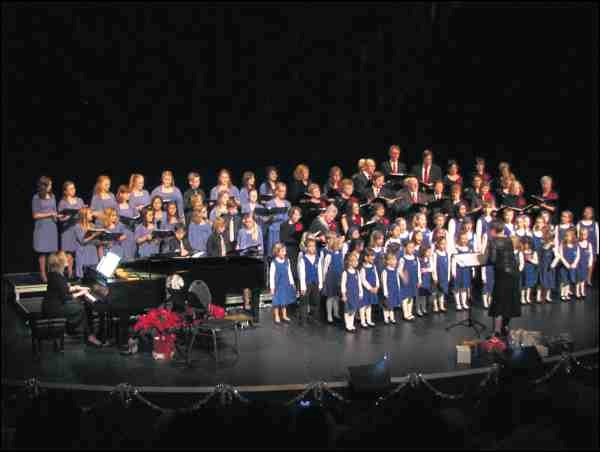 At times, the singers on stage at the Dekker Centre numbered nearly 90 as the Kamala Youth Choir, Battleford Children&#8217;s Choirs and Gallery Singers presented WinterSong Sunday, Dec. 15. Directed by Dianne Gryba and JoAnne Kasper, the show featured seasonal favourites, an Iroquois lullaby, traditional carols, John Lennon&#8217;s Happy Christmas and even a Michael Jackson piece in two performances, afternoon and evening.