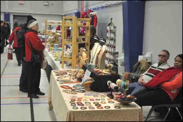 There were plenty of Christmas items on sale as the Battlefords 2000 Lions held their Christmas Bazaar at the Alex Dillabough Centre from 10 a.m. to 4 p.m. Saturday. The event featured over 60 vendors presenting clothes, crafts, jewelry, baking and stuffed animals, among others.