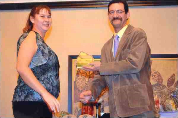 Dr. Shawn Haas of North Battleford has been awarded the 2012 Veterinarian of the Year Award, presented by the Saskatchewan Association of Veterinary Technologists. The award is presented in recognition of his support of the field of veterinary technology. SAVT president, Melanie Weiss, presented the award at their annual conference.