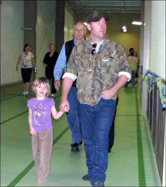 More than 50 family members and friends trekked the mezzanine walking track at the NationsWEST Field House Sunday in the Autism Awareness Walk. April is Autism Awareness Month.