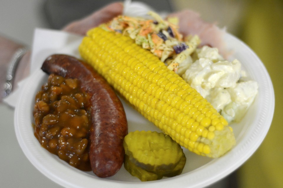 Delicious corn on the cob was on the menu Friday night at the first Ears and Beers dinner hosted by the Saskatchewan Baseball Hall of Fame and Museum at the Legion Hall in Battleford. Ham, sausages, buns and pickles were also prepared for dinner. There were prizes to be won as well, including a new camera and a bench. Volunteers were on hand to dish out the food and sell draw tickets for the prizes.President and CEO Jane Shury said they hope to turn this into an annual event for the museum as diners had a &#8220;whole lot of fun.&#8221;