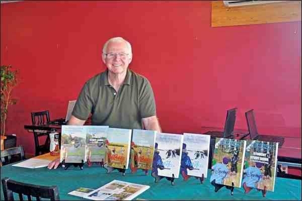 Former North Battleford resident band retired teacher Kenneth William Budd was in North Battleford last week on a book tour marking the completion of the fourth of a four-book series for young reader readers. The series is written in the juvenile fiction genre, appropriate for Grades 5 through 9, and each book has an accompanying study guide to be used in the classroom. The series is entitled The Adventures of Buddy Williams, is set in a city not unlike North Battleford, with a present day component tying into the storyline which takes place in the 1950's. Budd was at Crandleberry's Monday for a signing session and at the North Battleford Library Tuesday for a reading attended by two classes from Connaught School. Born in North Battleford, Budd spent his first 14 years here before moving to Brooks, Alta.  He now lives in the Sunshine Coast area of British Columbia. His four books are titled SummerWild, FallGently, WinterFree and SpringRush. The Adventures of Buddy Williams are available for purchase at Crandleberry&#8217;s in North Battleford and from Chapters Online. More information about the series, including student guides and bonus activities for the books, are available at www.summerwild.ca.