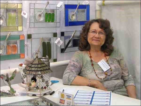 Heart Warmers Arts and Crafts' Joyce Delesoy of Yorkton creates one of a kind traditional stained glass pieces. She also enjoys creating 3D effects using found, recycled and repurposed items.