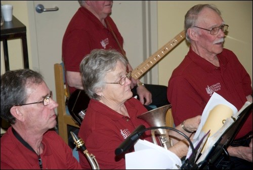 The Meota Hobby Band entertained at the North Battleford Library Wednesday afternoon, April 23.