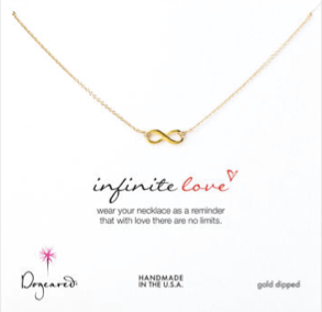 Infinite love gold dipped necklace from dogeared