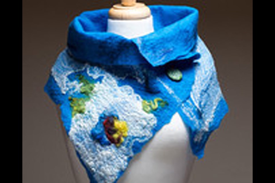 Work by Laleh Javaheri of TERMÉ felt accessories is on offer at the Deer Lake Craft Festival.
