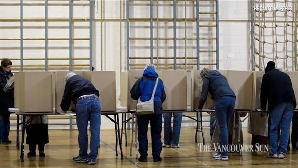 Many polling stations in Metro Vancouver saw a high voter turnout on Saturday.