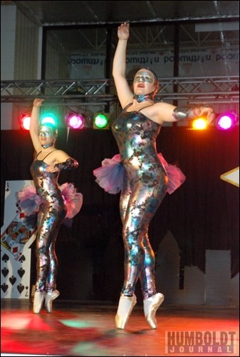 This ballet number, danced en pointe, was an homage to the Cirque de Soleil, who perform many different shows in Las Vegas.