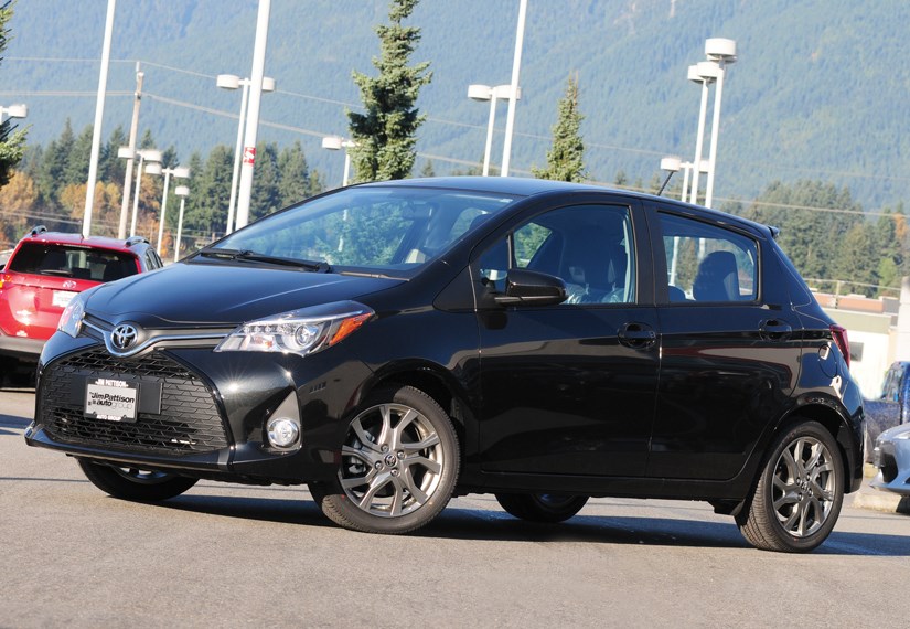 The Toyota Yaris may be sporting a slightly scary new scowl on the front, but elsewhere it's the same friendly, sensible little car that is fun to drive and offers a wide range of standard features. It is available at Jim Pattison Toyota in the Northshore Auto Mall.
