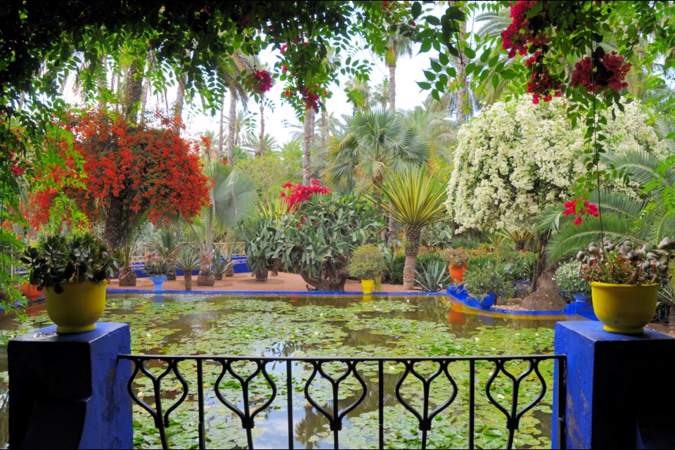 The late designer Yves Saint Laurent had his ashes scattered at the garden.