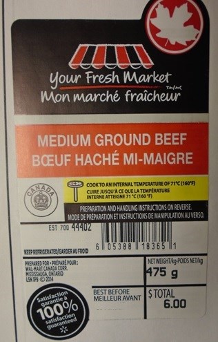 Walmart beef recalled