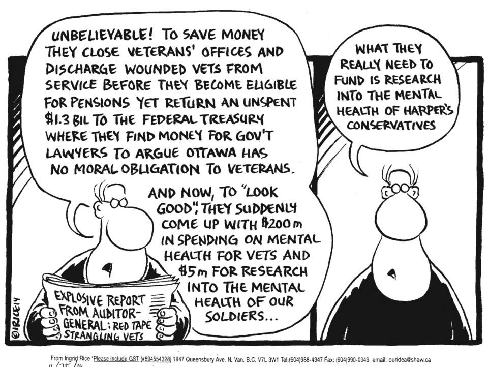 Veterans cartoon