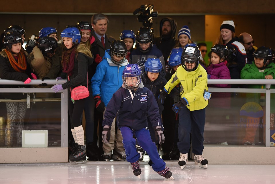 Robson Square skating rink