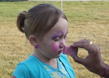 The Society for the Involvement of Good Neighbours has been a large part of Yorkton and area for 43 years, but some people might not be aware of what the organization does in the community. That&#8217;s why they recently held a community awareness barbecue in the city, to give people a chance to have fun, celebrate community and learn a bit more about the multitude of services and programs that SIGN administers throughout Yorkton. Pictured above, Paisley Duchek gets her face painted at the event.