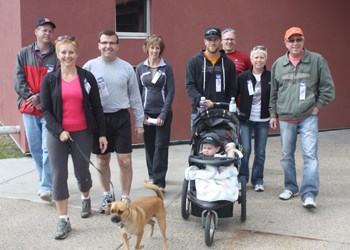 Participants set off for the annual Terry Fox Run held Sunday in Yorkton. The event, which raised in excess of $3,000 in Yorkton, brings in money for cancer research, with an average of 84 cents per dollar going directly to the cause. One of the big contributors to the run was the Cornerstone Credit Union&#8217;s annual gourmet hot dog sale, which raised $1,207 for the cause.