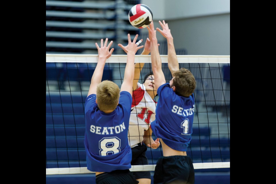 Richmond Christian competed for the very first time at the AA level at the provincial boys volleyball championships.