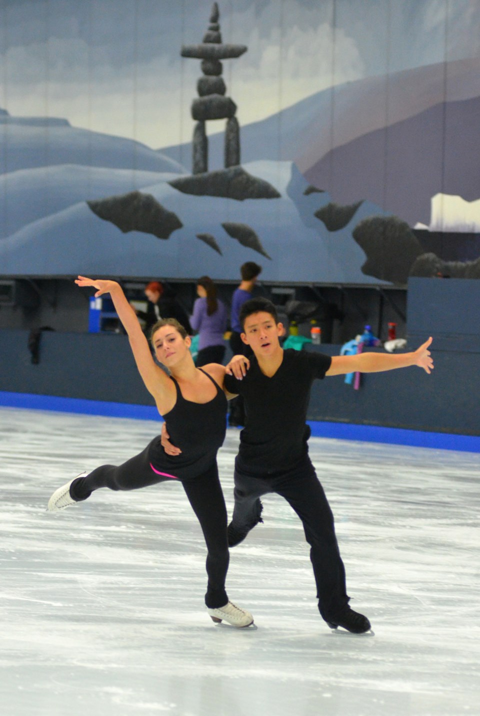 Ice dancers