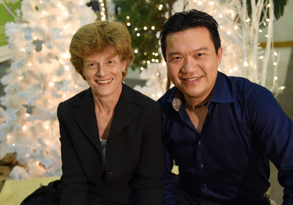 Barbara Grantham (left) and Dr. Steven Wong