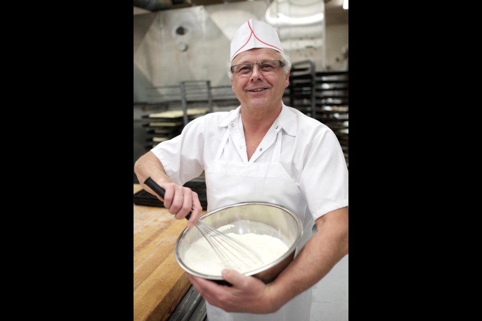 Jack Kuyer at Valley Bakery likes to make Dutch pancakes at Christmas. They are thicker than a crepe, but thinner than traditional pancakes.