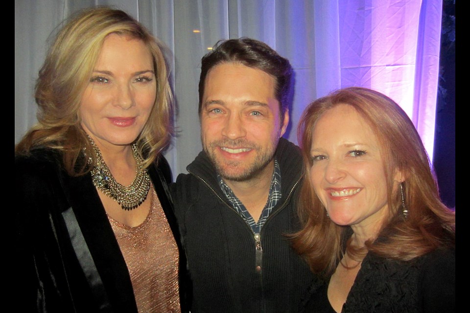 Whistler Film Festival’s Shauna Hardy Mishaw, right, welcomed Kim Cattrall and Jason Priestley — two of B.C.’s biggest exports in film and television — to the annual celebration of Canadian films. More than 85 films were screened at the five-day cinematic celebrations.