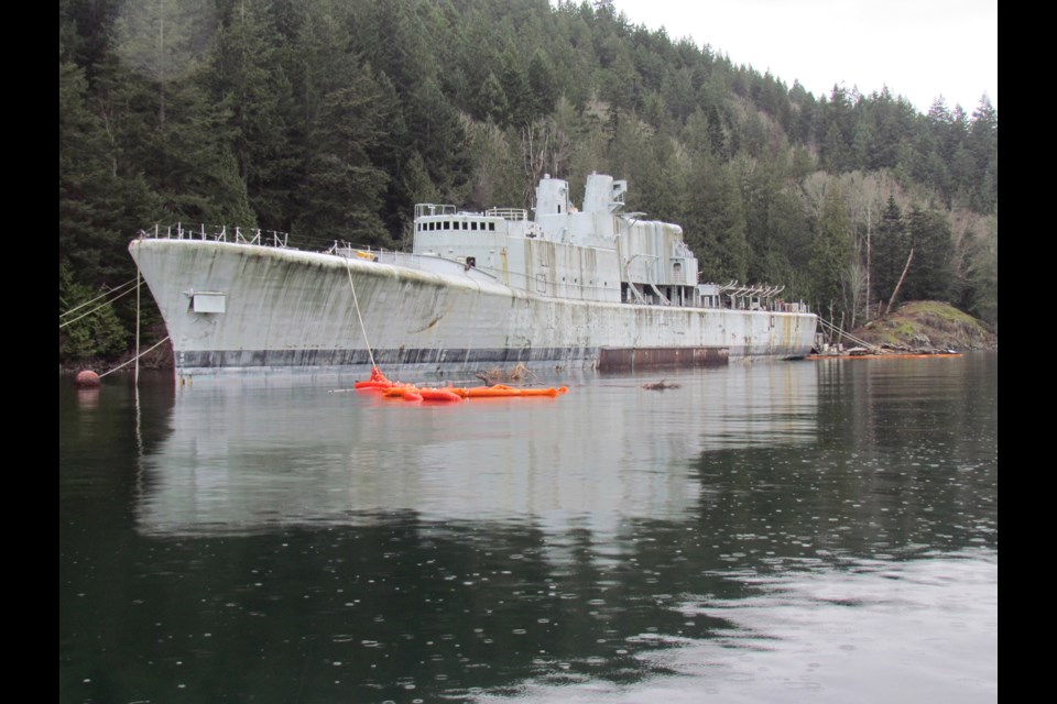 The Annapolis is being readied for sinking off of Halkett Bay Marine Provincial Park, in Howe Sound. The decommissioned warship is set to be sunk any day, to be used as an artificial reef.
