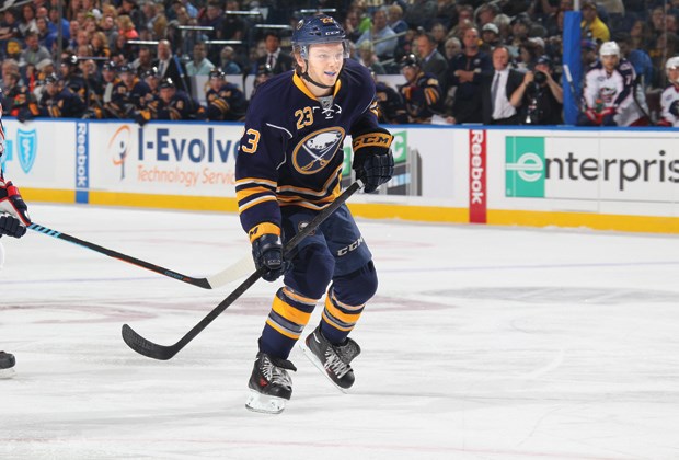 Sam Reinhart finds his stride during his NHL debut Oct. 9. The West Vancouver native’s outstanding 2014 also included two appearances at the World Juniors, WHL Player of the Year honours and the No. 2 spot in the NHL draft.